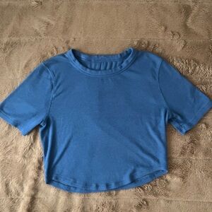 lululemon athletica Blue Crop Top